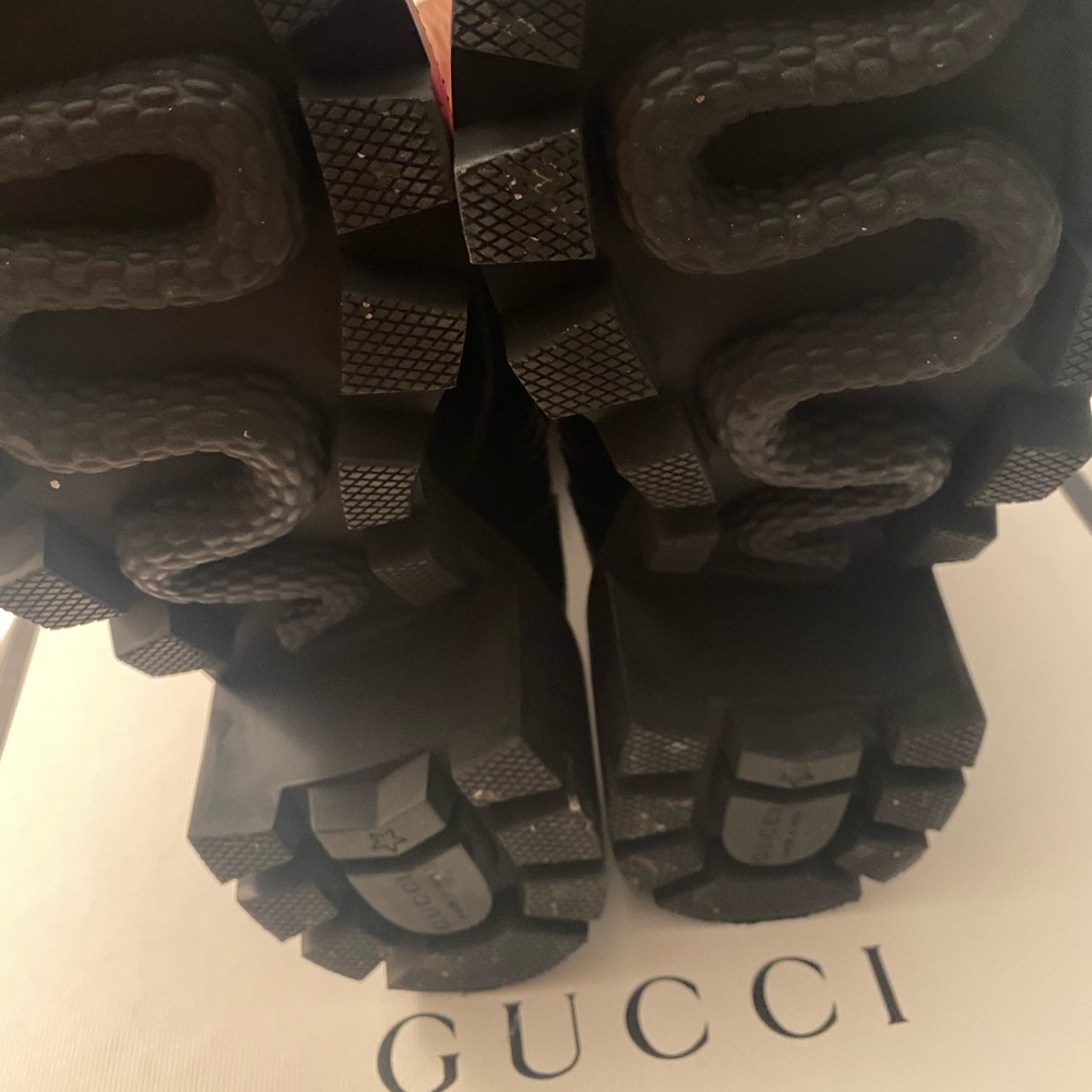Black leather lace up calve …. Beautifully paired with denim jeans or leggings